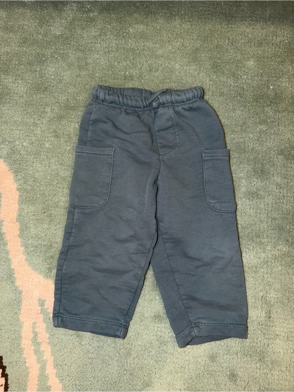 Zara Slate Blue Kids Cargo Joggers